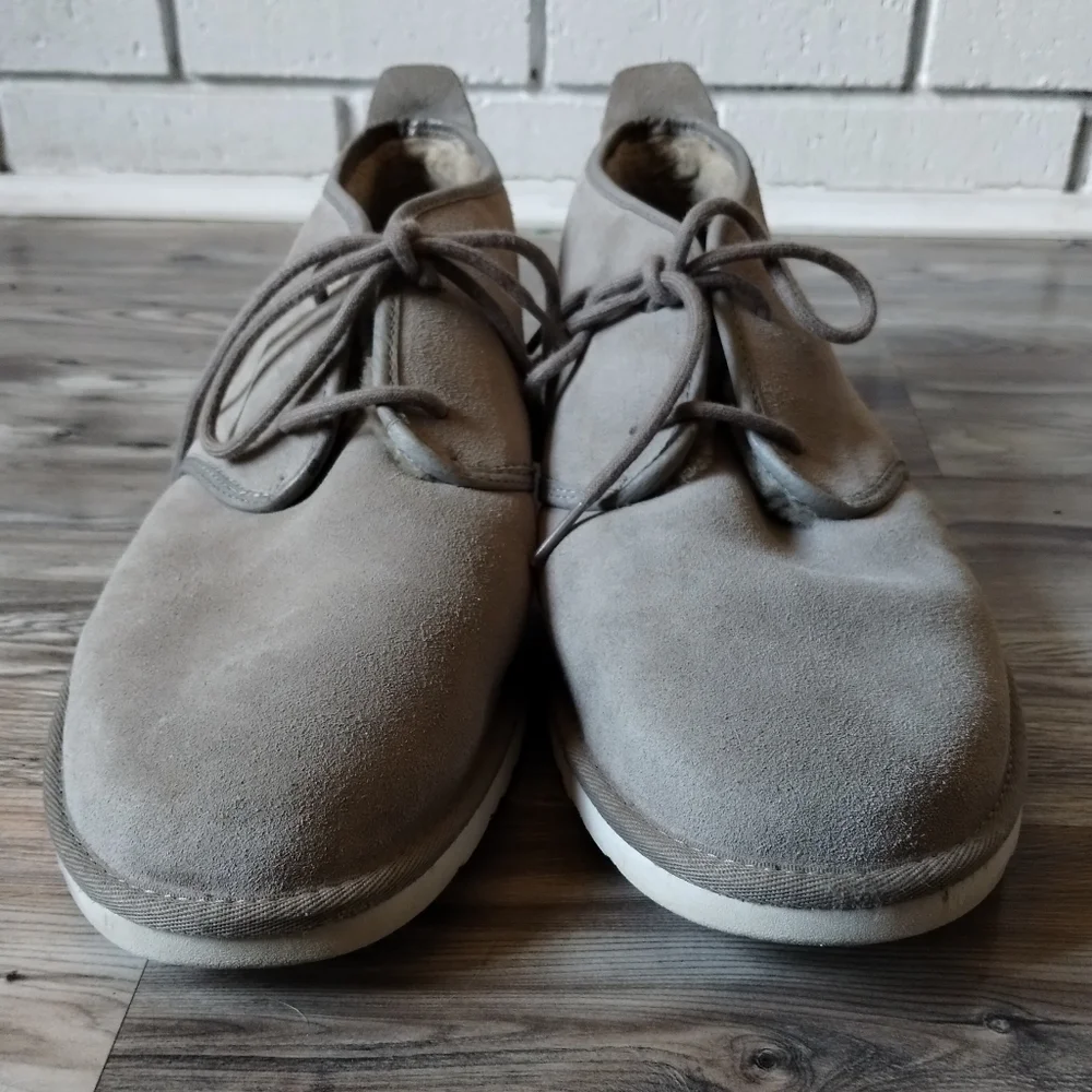 UGG Men's Maksim Chukka Desert Gray Suede Leather Boots Size 15